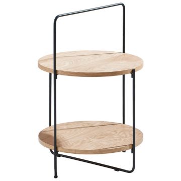 MASĂ AUXILIARĂ in lemn, metal, material pe bază de lemn 45/45/68 cm