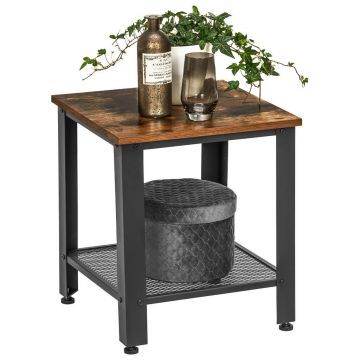 MASĂ AUXILIARĂ in metal, material pe bază de lemn 40/40/45 cm