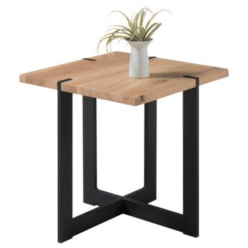 MĂSUȚĂ DE CAFEA lemn, metal 45/45/50 cm