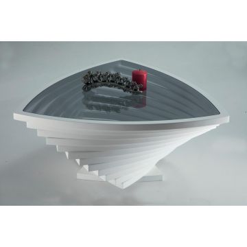 MĂSUȚĂ DE CAFEA sticlă, material pe bază de lemn