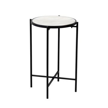 Masuta de Cafea Model Luxere, Negru, D40x65.5 cm