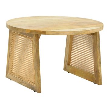 Masuta de Cafea Model Tamarind, Natur, Φ65x40 cm