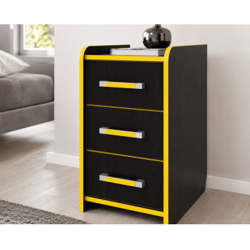 Noptiera Birou PC KL 9.3 Wenge Galben