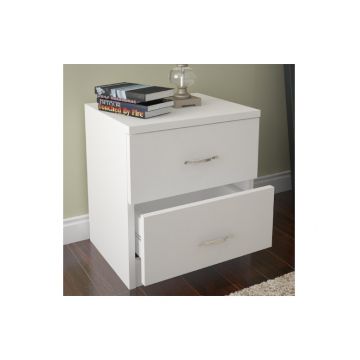 Noptiera Model Pearson, Alb, 40x33x41.8cm