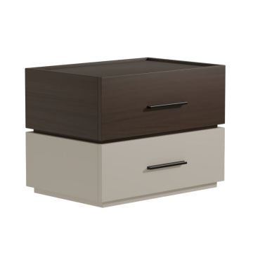 Noptiera Model Sonlen, Nuc/Bej, 60x44x44.5 cm