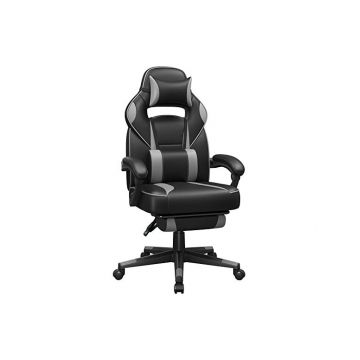 Scaun de birou, Songmics, 150Kg, 135 grade, Negru / Gri, 70 x 68 x 115 cm