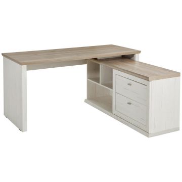 Birou De Coltt, 160/145,3/76 cm, material pe bază de lemn