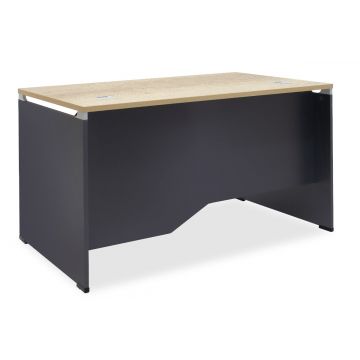 Birou manager Lotus, stejar-Gri inchis, 120x80x75 cm