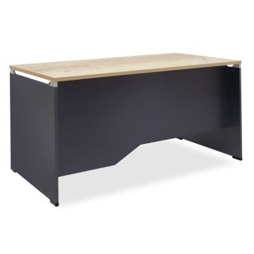 Birou manager Lotus, Stejar - Gri inchis, 150x80x75 cm