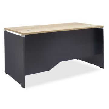 Birou manager Lotus, Stejar - Gri inchis, 150x80x75cm