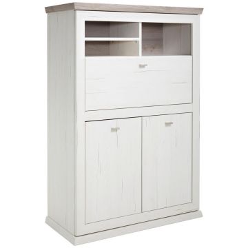 BIROU SECRETAR in gri, alb