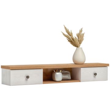 Extensie Masă Machiaj, alb, culoare lemn stejar, stejar San Remo