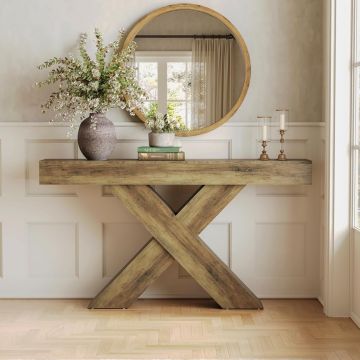 MAM7 - Masa Consola, 140 cm, masuta hol, living, dining, dormitor - Maro