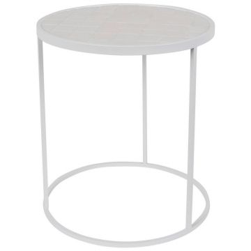 MASĂ AUXILIARĂ in metal, ceramică, material pe bază de lemn 40/40/45 cm