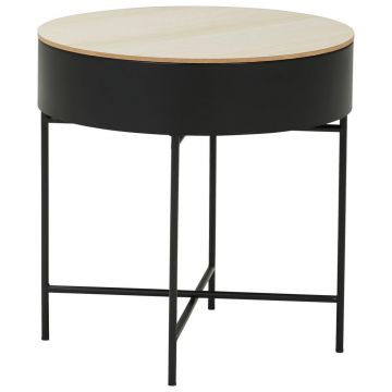 MASĂ AUXILIARĂ in metal, material pe bază de lemn 40/40/40 cm