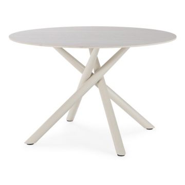 Masă de dining rotundă cu blat ceramic ø 119,5 cm Talia – Marckeric
