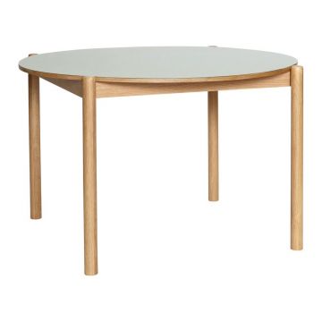 Masă de dining rotundă din lemn de stejar ø 115 cm Oblique – Hübsch