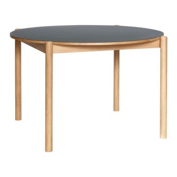 Masă de dining rotundă din lemn de stejar ø 115 cm Oblique – Hübsch