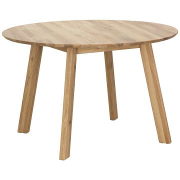 Masă din lemn, 120/120/75 cm,