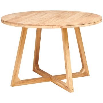 Masă din lemn, 120/120/76 cm,