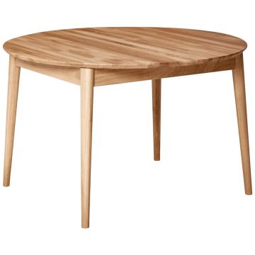 Masă din lemn, 120-165/120/75 cm,