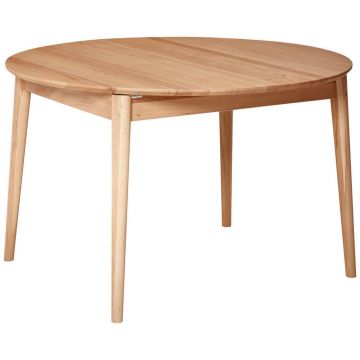 Masă din lemn, 120-165/120/75 cm,