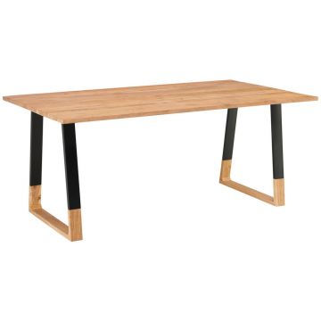 Masă din lemn, 180/100/76 cm,