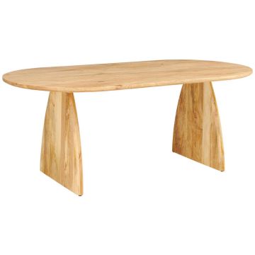 Masă din lemn, 200/100/76 cm,