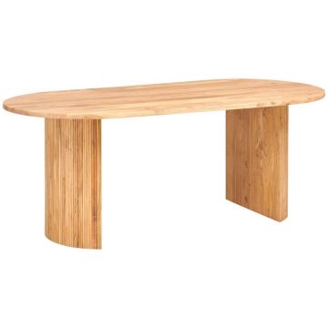 Masă din lemn, 200/100/76 cm,