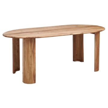 Masă din lemn, 208/100/76 cm,