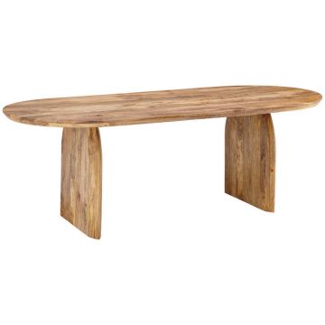 Masă din lemn, 220/100/76 cm,