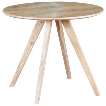 Masă din lemn, 90/90/76 cm,