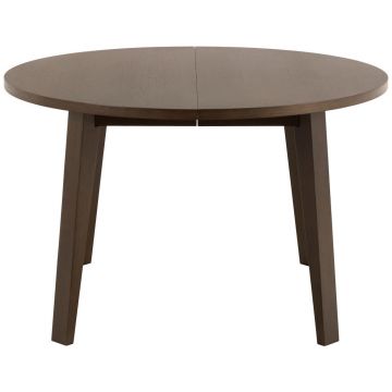 Masă din lemn, material pe bază de lemn, 120-220/120/75 cm,