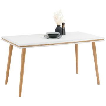 Masă din lemn, material pe bază de lemn, 140/80/76 cm,