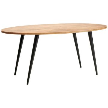 Masă din lemn, metal, 175/90/76 cm,