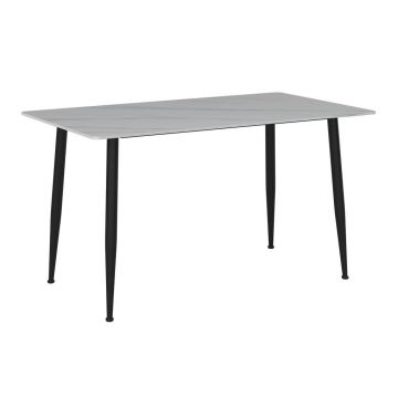 Masă din metal, ceramică, 140/80/76 cm,