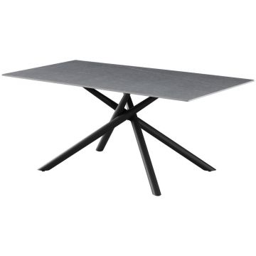 Masă din metal, ceramică, 180/90/76 cm,