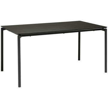 Masă din metal, material pe bază de lemn, 160/90/76 cm,