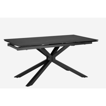 Masă Extensibilă din metal, ceramică, 160/90/75 cm,