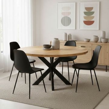 Masa Royalty I Natural 130x130x77 cm