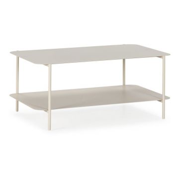 Măsuță de cafea crem din metal 58x90 cm Beatrix – MOME