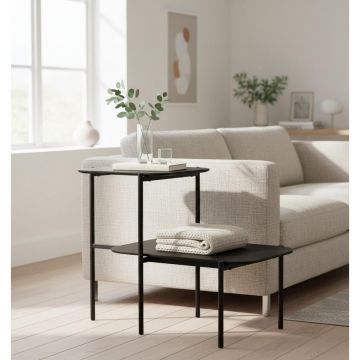 Măsuță De Cafea din lemn, metal, material pe bază de lemn, 62,4/38,2/52 cm