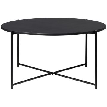 MĂSUȚĂ DE CAFEA din metal, material pe bază de lemn 83/83/40 cm