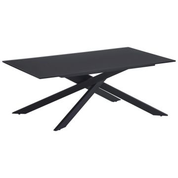 Măsuță De Cafea din metal, sticlă, 115/65/42 cm