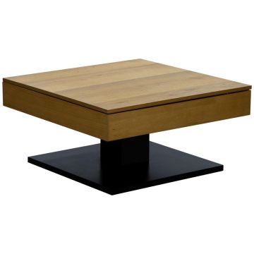 MĂSUȚĂ DE CAFEA lemn, material pe bază de lemn 75/75/38 cm