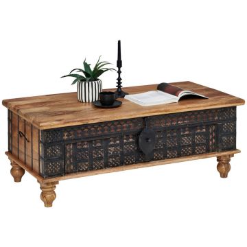 MĂSUțĂ DE CAFEA lemn, metal 120/60/45 cm