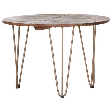 MĂSUȚĂ DE CAFEA lemn, metal 65/65/45 cm