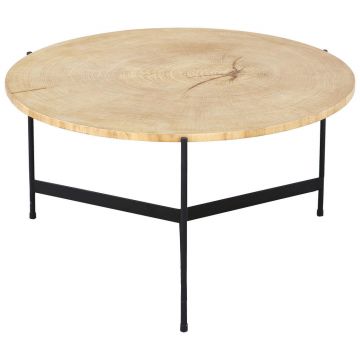 MĂSUȚĂ DE CAFEA lemn, metal, material pe bază de lemn 70/70/38 cm