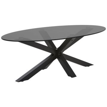 MĂSUțĂ DE CAFEA metal, sticlă 110/60/38 cm