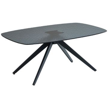 MĂSUȚĂ DE CAFEA metal, sticlă 110/70/44 cm